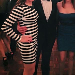 Gianni Bini Striped Mini Dress